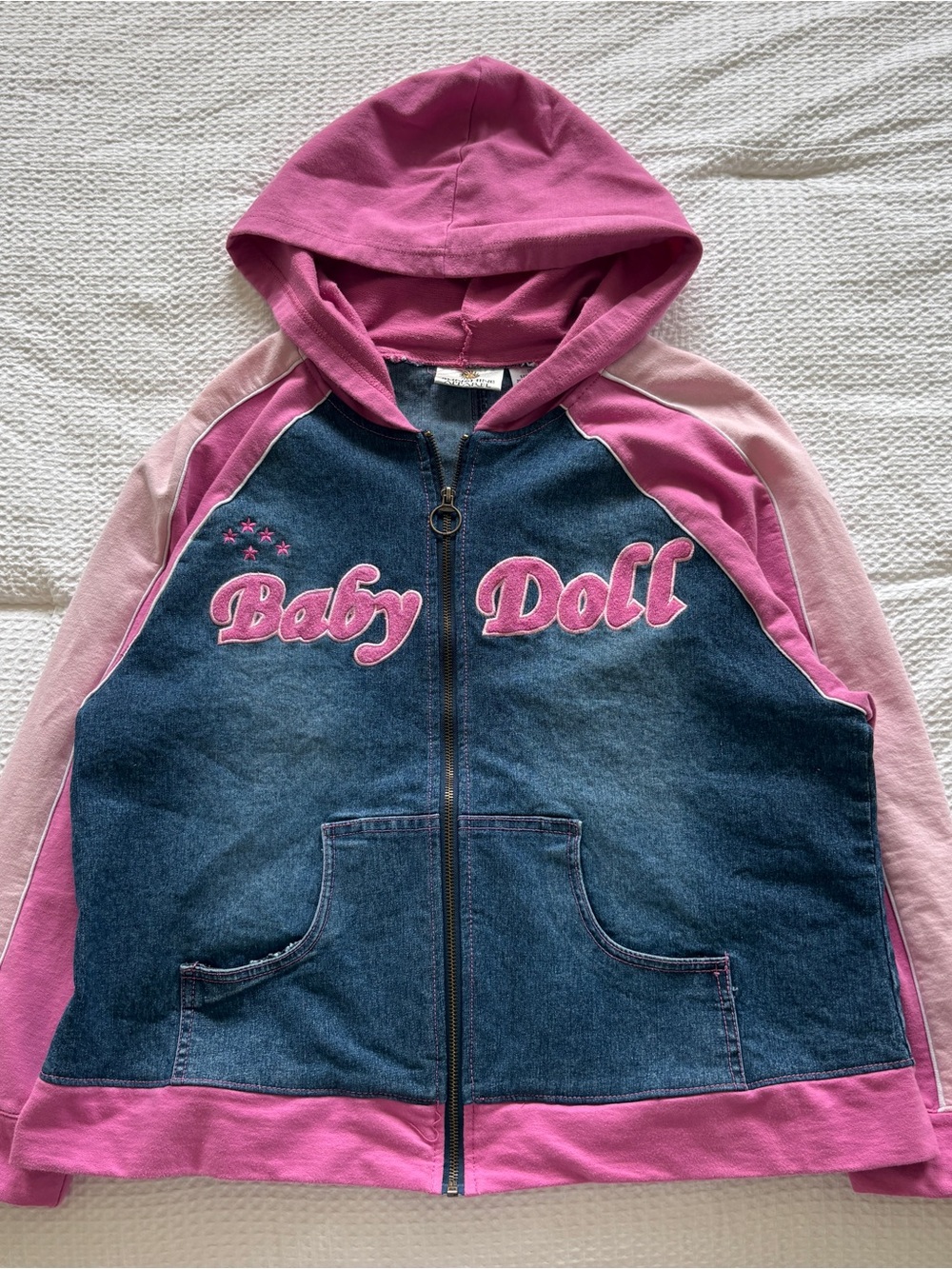 Vintage Baby Doll Denim Hoodie